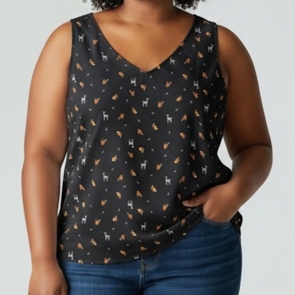 Maurices‎ Black Tank Top Blouse XXL